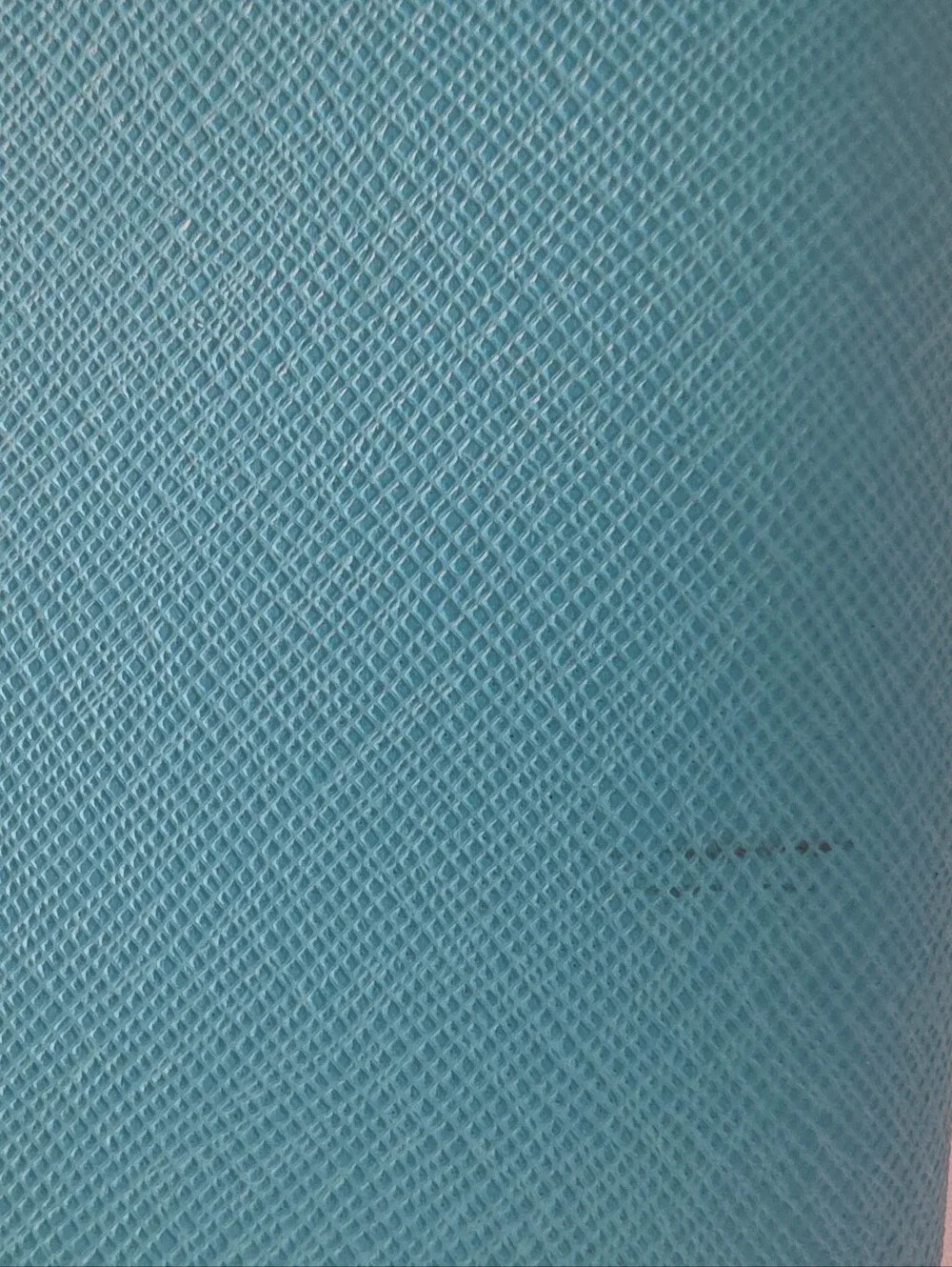 Henri Bendel Blue Saffiano Leather Zip Around Wallet
